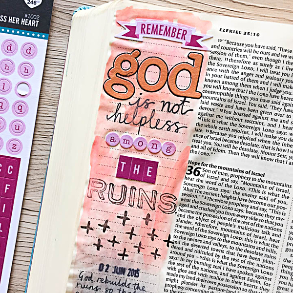 Stephanie Baxter | God Is Not Helpless Among The Ruins | Illustrated Faith Genesis Kit by Bella Blvd