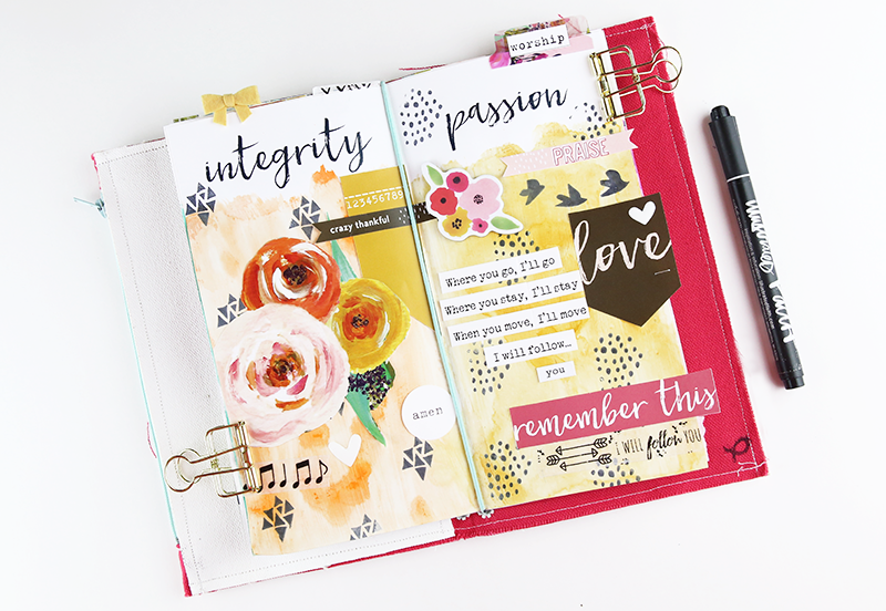song journal entry by @gina_lideros @illustratedfaith Wild Love Printables
