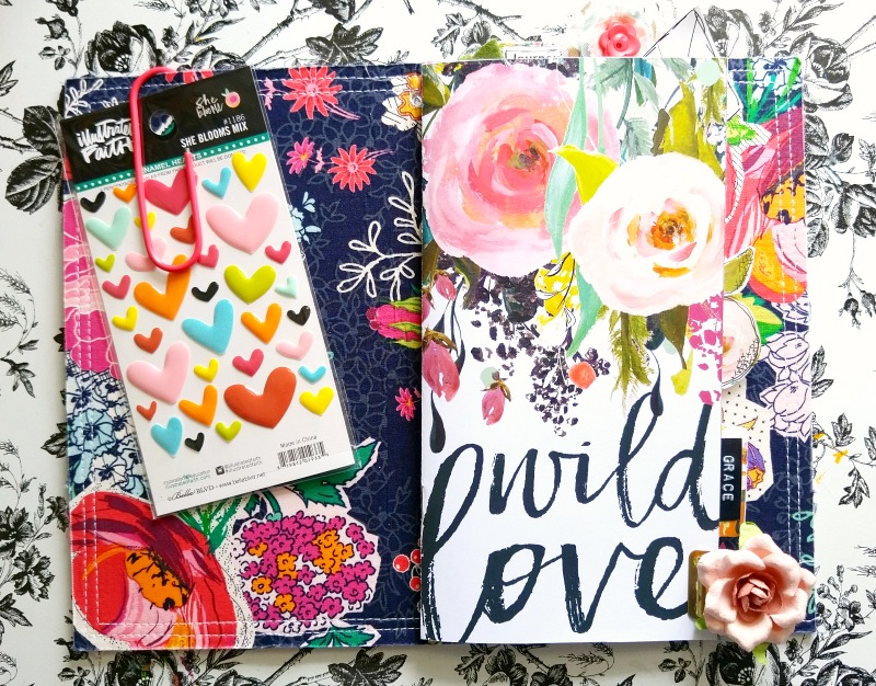 mixed media art journal reminding us to do it for the process by Amanda Cabrera | Illustrated Faith Print Pray Journal Wild Love Kit | Illustrated Faith by Bella Blvd