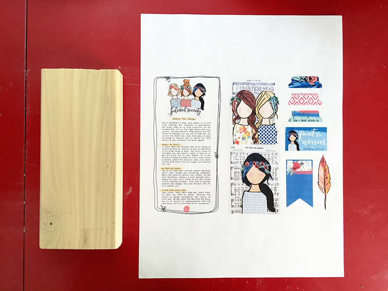 hybrid mixed media faith home decor by Beth Cupitt | Illustrated Faith Guest Blogger