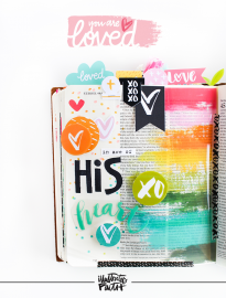Illustrated Faith You Are Loved Collection by Bella Blvd | 2016 Mid-Release | Bible Journaling Entry by Shanna Noel