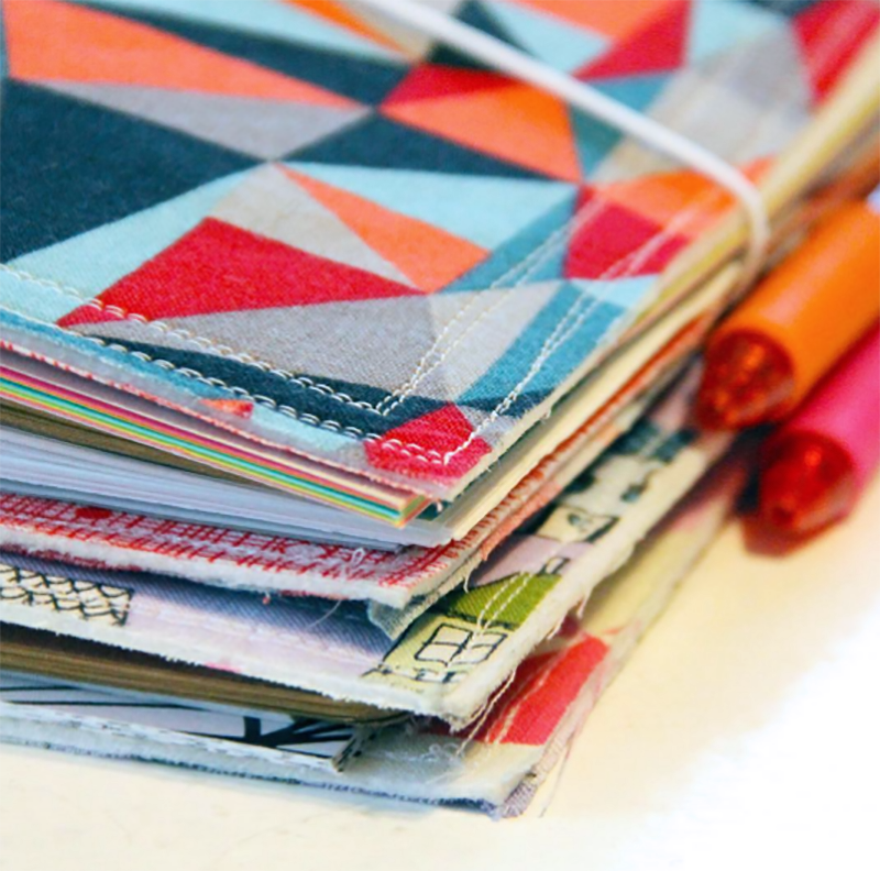 hybrid traveler's notebook assembly and decoration process video by Allie Trumpower for Illustrated Faith