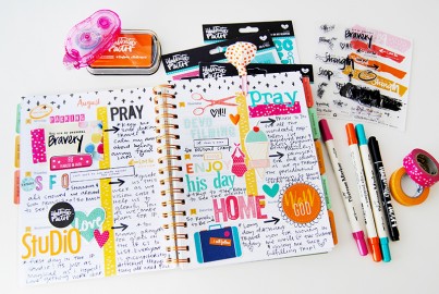 hybrid and papercrafting creative faith planner by Elaine Davis | Illustrated Faith by Bella Blvd