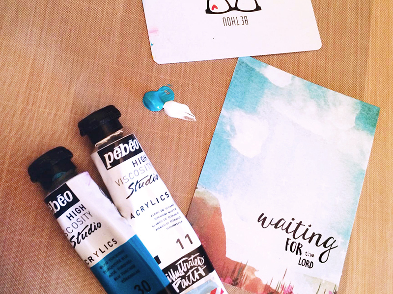 mixed media Bible art journaling entry by Tonya Hamilton for Illustrated Faith