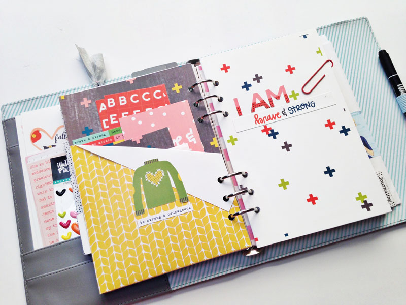 video tutorial - planner pocket insert by Andrea Gray | Illustrated Faith Brave & Strong | digital hybrid faith planner/journal