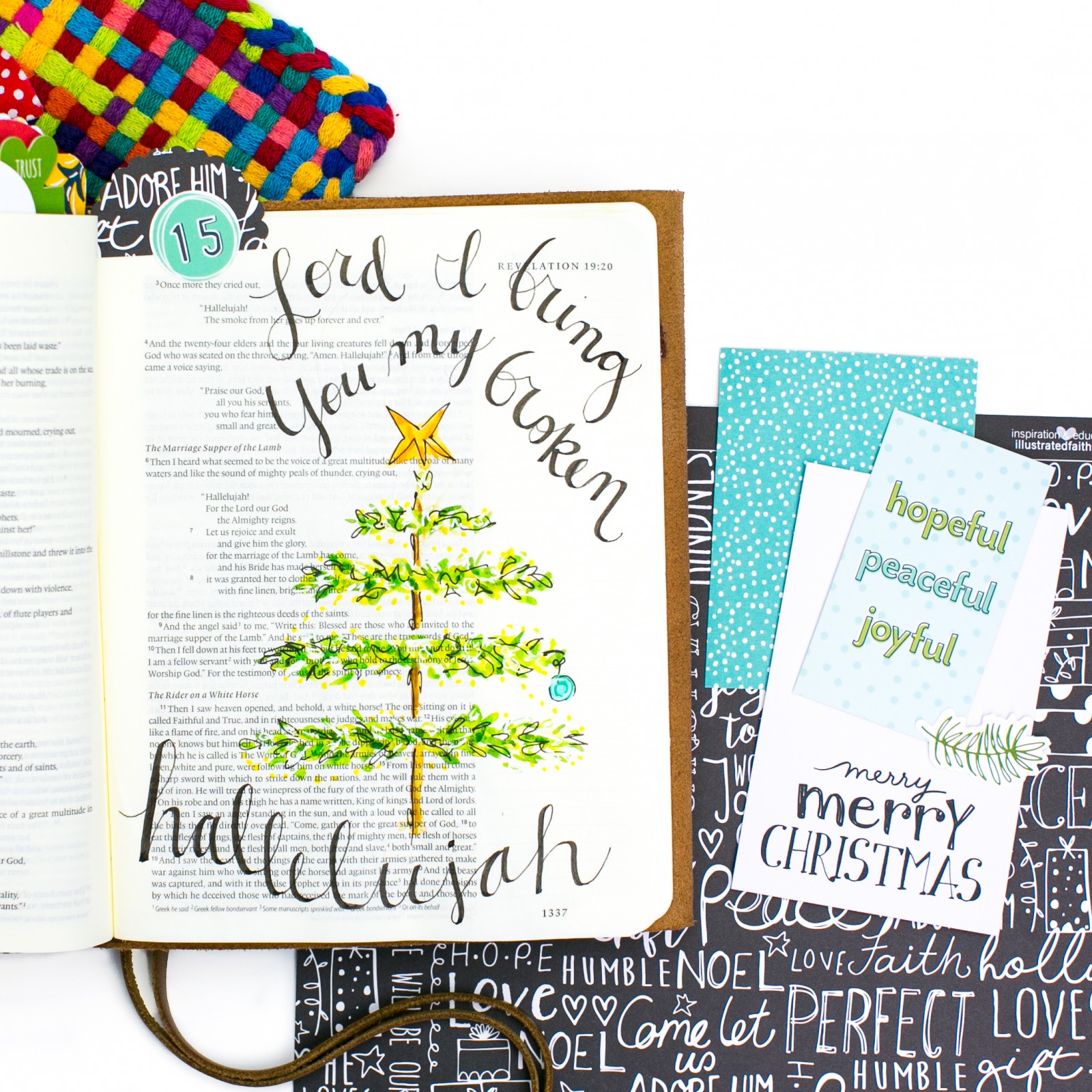 Watercolor Tutorial Bible Journaling by Amy Bruce - Leaning In - Offering a Broken Hallelujah