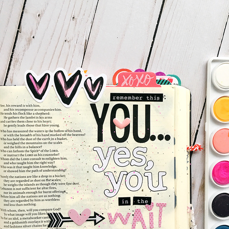 bible journaling entry by Bailey Jean Roberts | wait for the Lord, you are loved right now Isaiah 40:31