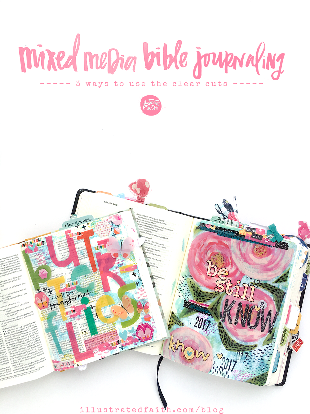 Mixed Media Bible Journaling - 3 Ways To Use The Clear Cuts ...