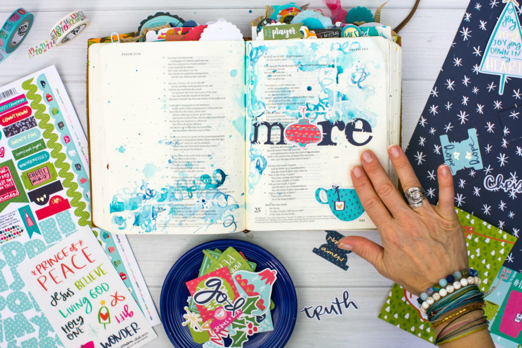 Advent Bible journaling by Amy Bruce | Advent Watercolor Tutorial | MORE Jesus - Who Needs a Brush