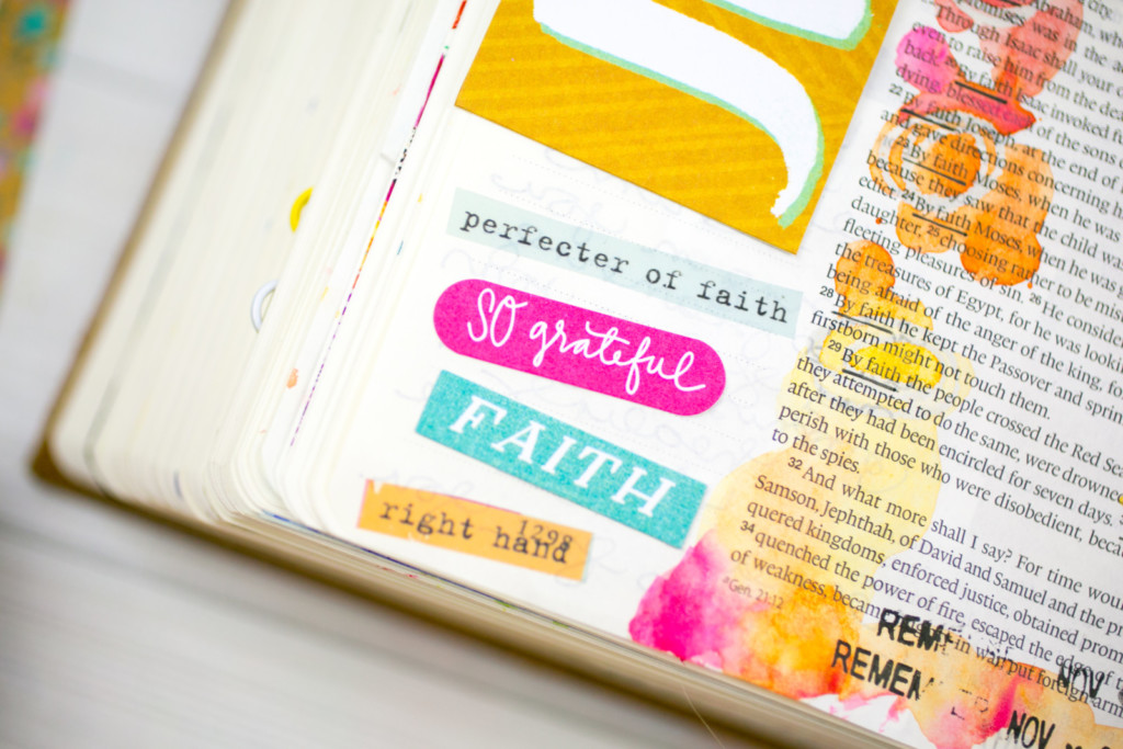 Gratitude Documented Day 8 | Jesus [Hebrews 12:2] | Watercolor Bible Journaling Tutorial - Resist Method with Wax Sticks by Amy Bruce