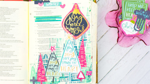 Mixed Media Bible Journaling Tutorial | His Hand | Acrylic Hand ...