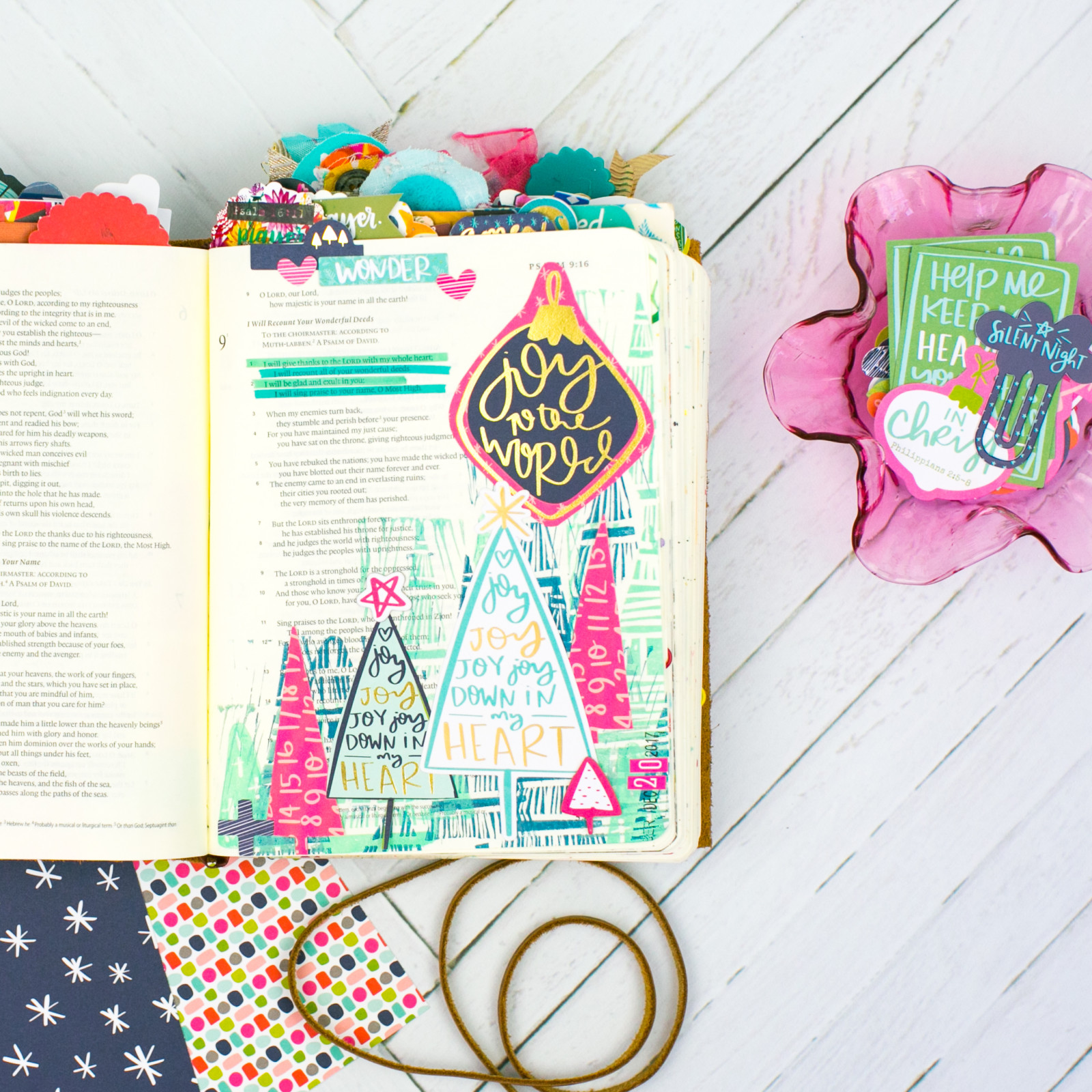 Bible Journaling Tutorial by Amy Bruce | JOY - Making Simple Stamps