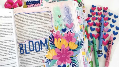Mixed Media Bible Journaling Tutorial | His Hand | Acrylic Hand ...