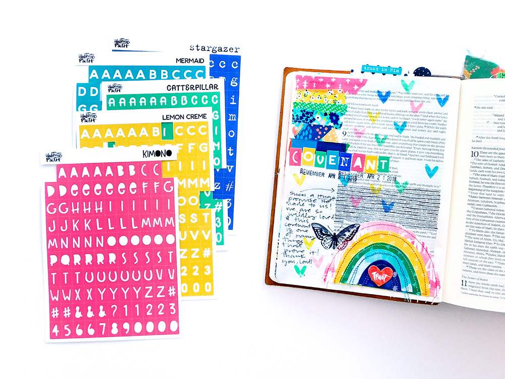 Print & Pray Hybrid Bible Journaling by Elaine Davis using digital printables | More Than a Pinky Promise