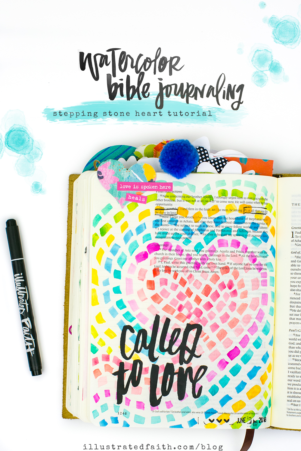 DIY: 5 Steps to Bible Journaling for Beginners (Step by Step Hand Lett –  From the Heart Art
