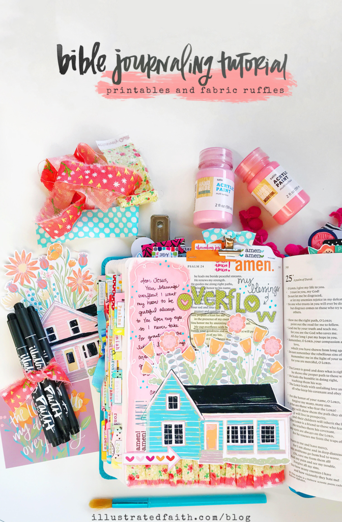 Mixed Media Print and Pray Bible Journaling Tutorial | Mod Podge and ...