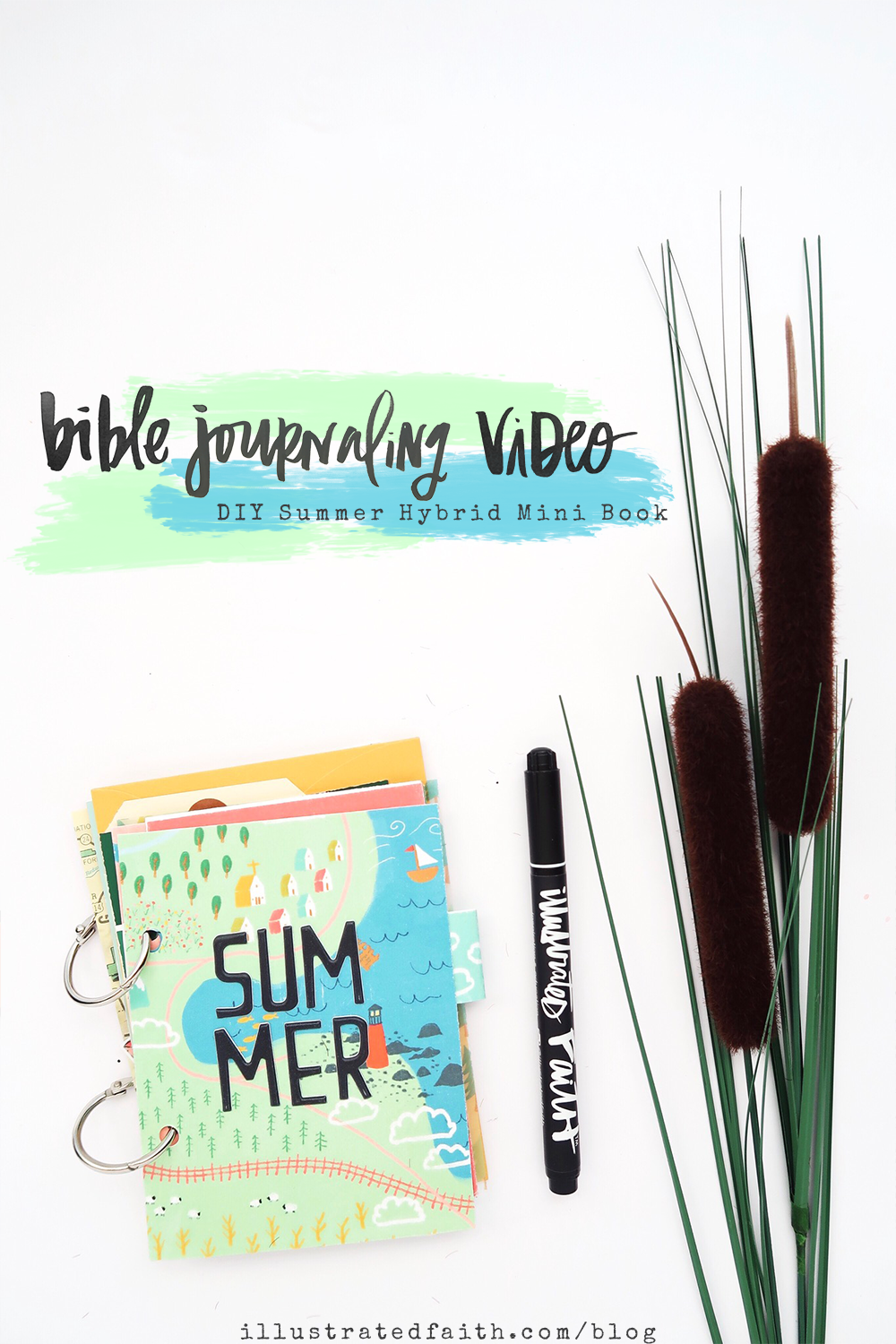 DIY Print and Pray Hybrid Summer Mini Book Video Process by Jillian aka Jillsky | Use Your Map