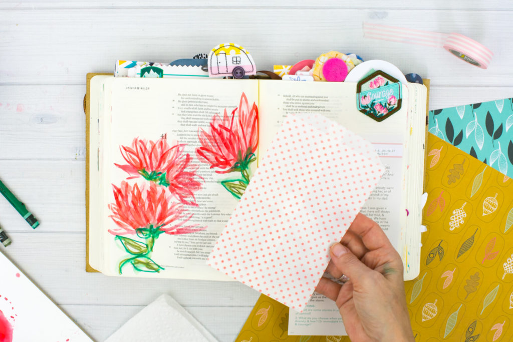 Watercolor Tutorial by Amy Bruce | Revival Camp 2018 Courage - Whimsical Watercolor Lotus Flowers and NeoColor II Stems