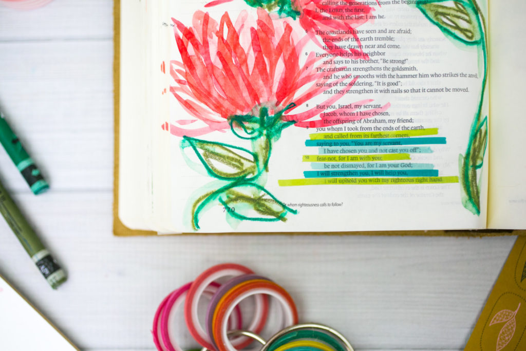 Watercolor Tutorial by Amy Bruce | Revival Camp 2018 Courage - Whimsical Watercolor Lotus Flowers and NeoColor II Stems