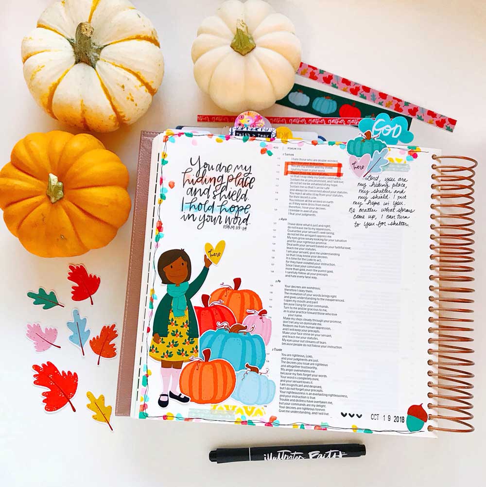 Print and Pray Hybrid Bible Journaling | You are my Refuge ...