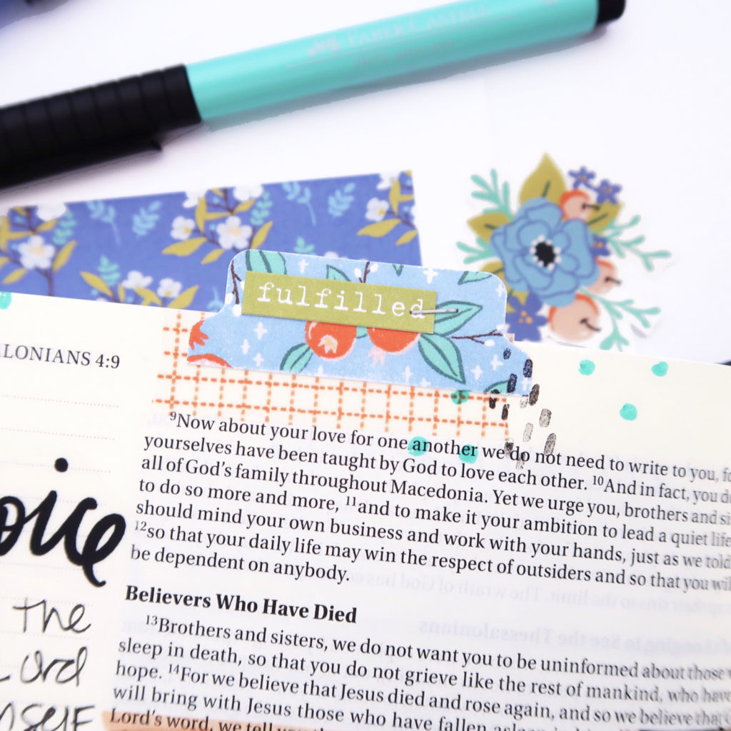 Print and Pray Bible Journaling Process Video by Jillian aka Hello Jillsky | New Year, New Mercies | 1 Thessalonians 4:16