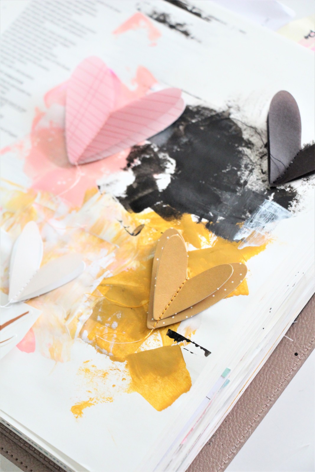 Mixed Media Bible Journaling Tutorial by Bekah aka Simply Bekah | Heart Layers Devotional | Hosea 2