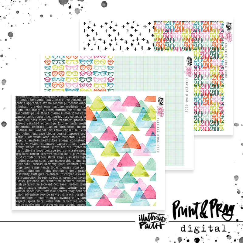 Your Lovely Words Patterned Paper Bundle - Illustrated Faith