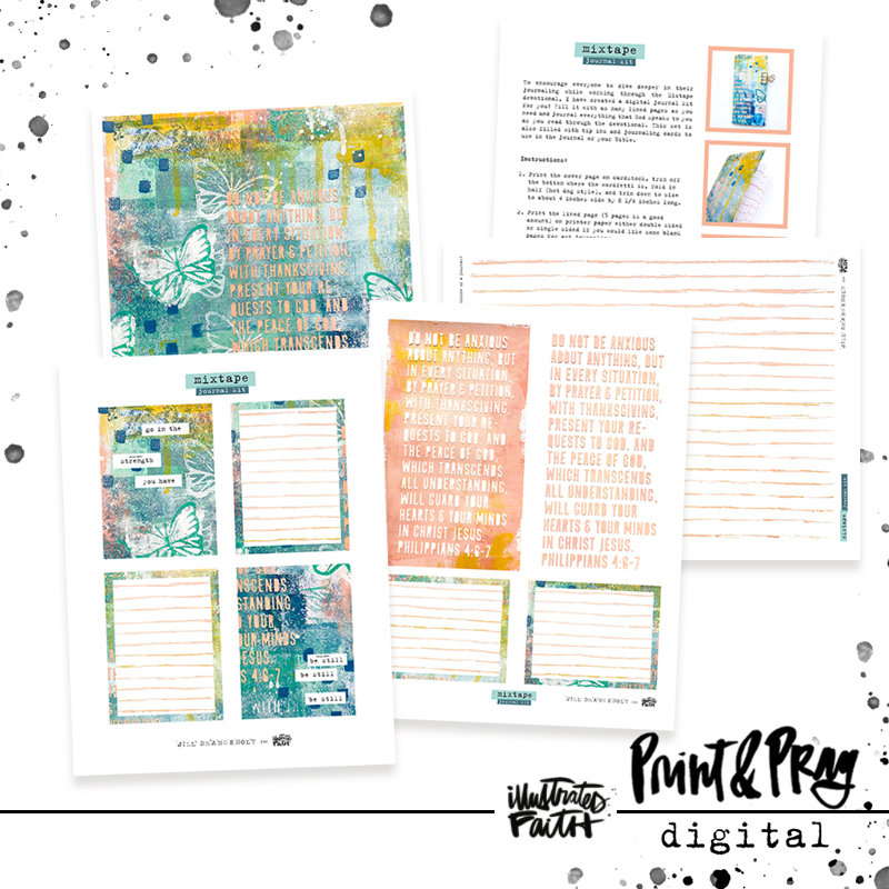 Mixed Media Bible Journaling Supplies - Travel Edition - Illustrated Faith