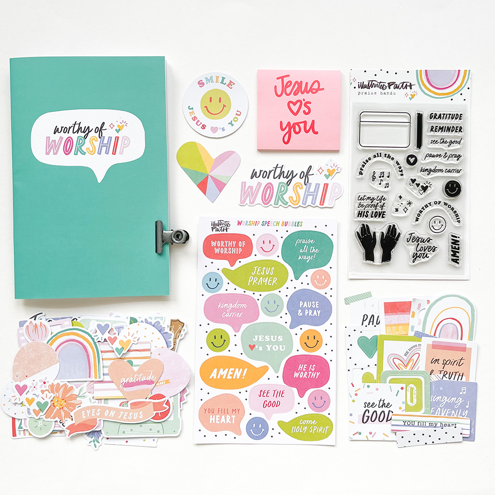 Worthy Of Worship Bible Journaling Kit - Illustrated Faith