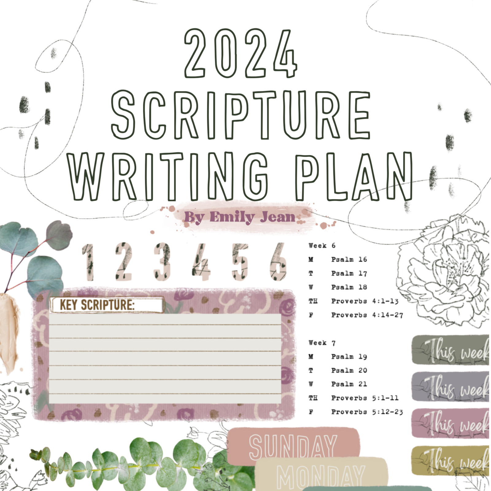 2024 Scripture Writing Plan Illustrated Faith